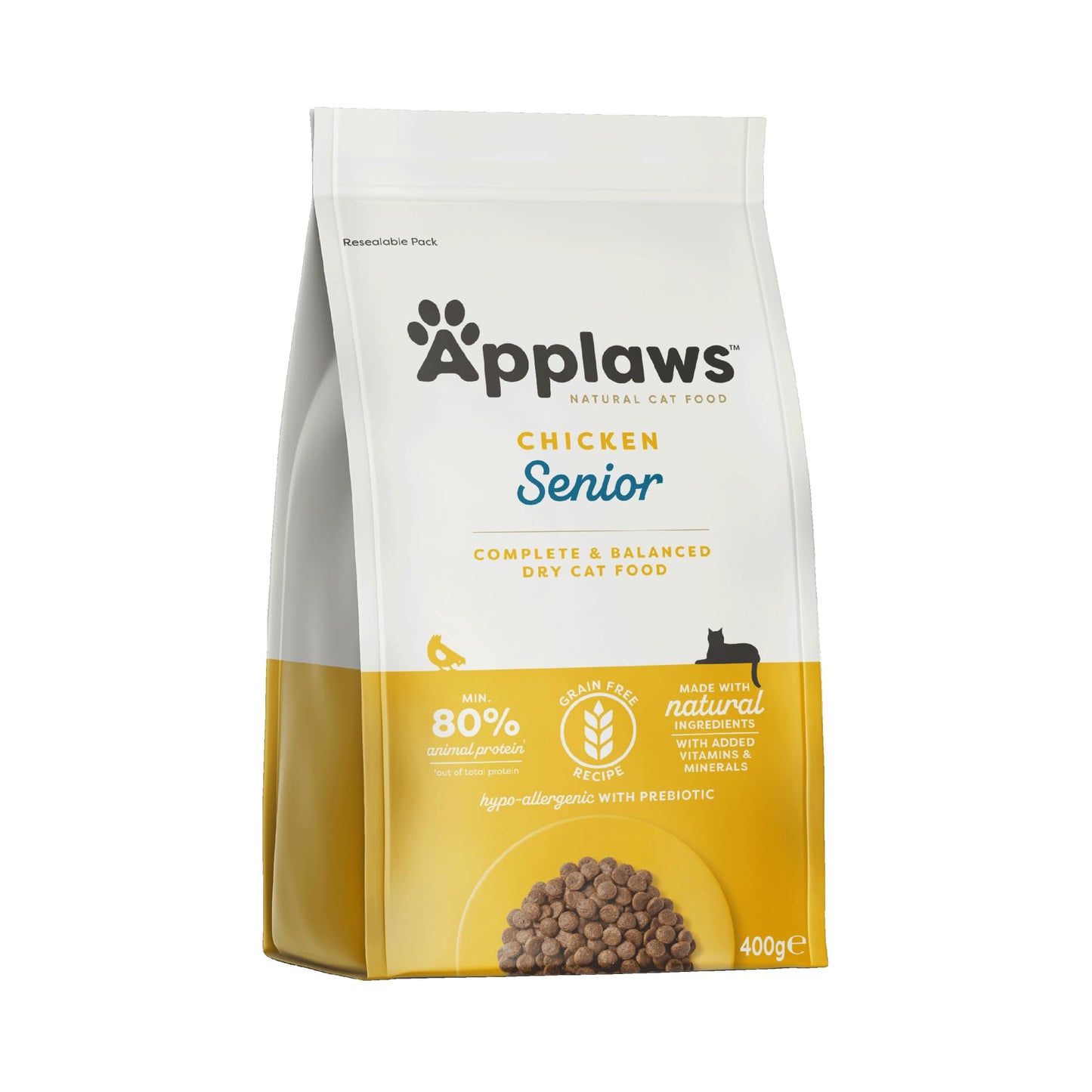 Applaws Natural Complete Dry Food for Adult Cats, Chicken with Lamb Grain Free, 2kg Bag