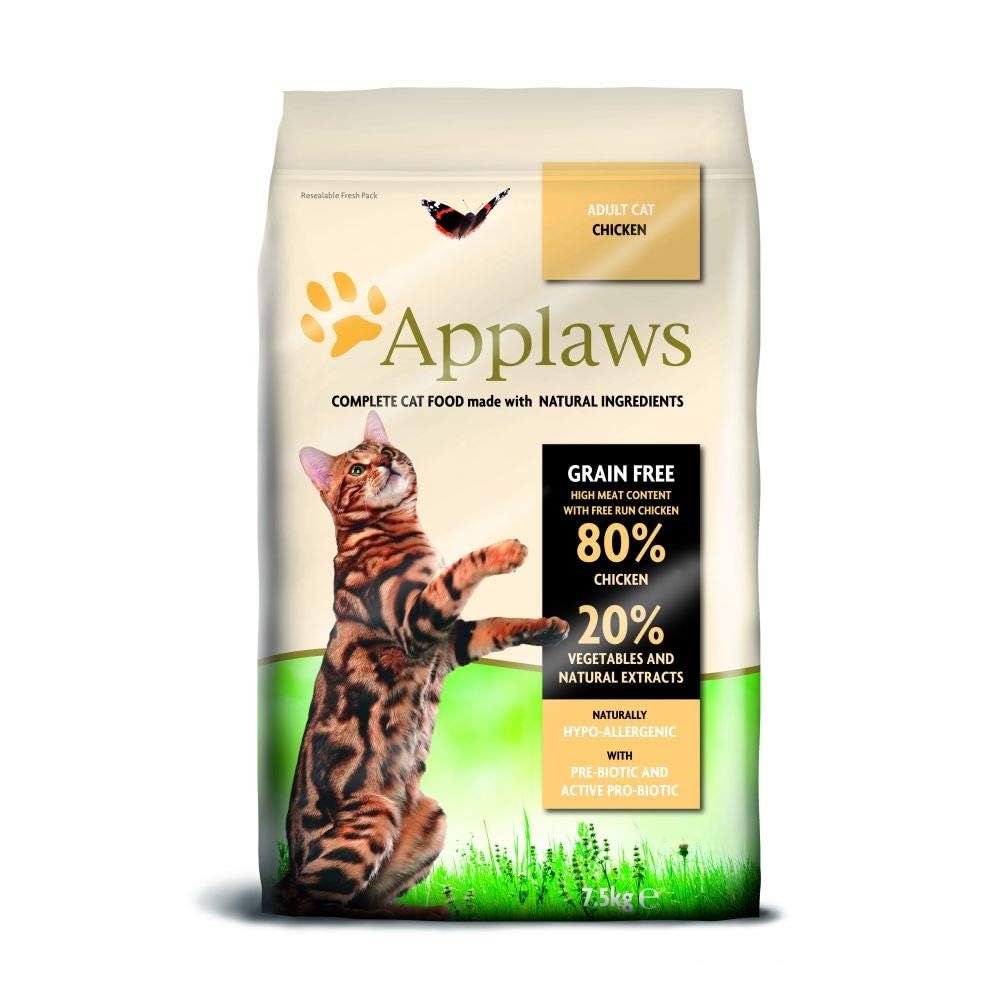 Applaws Natural Complete Dry Food for Adult Cats, Chicken with Lamb Grain Free, 2kg Bag