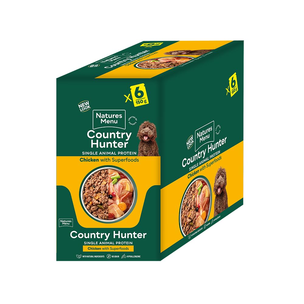 Natures Menu Country Hunter Dog Food Pouch Grass Grazed