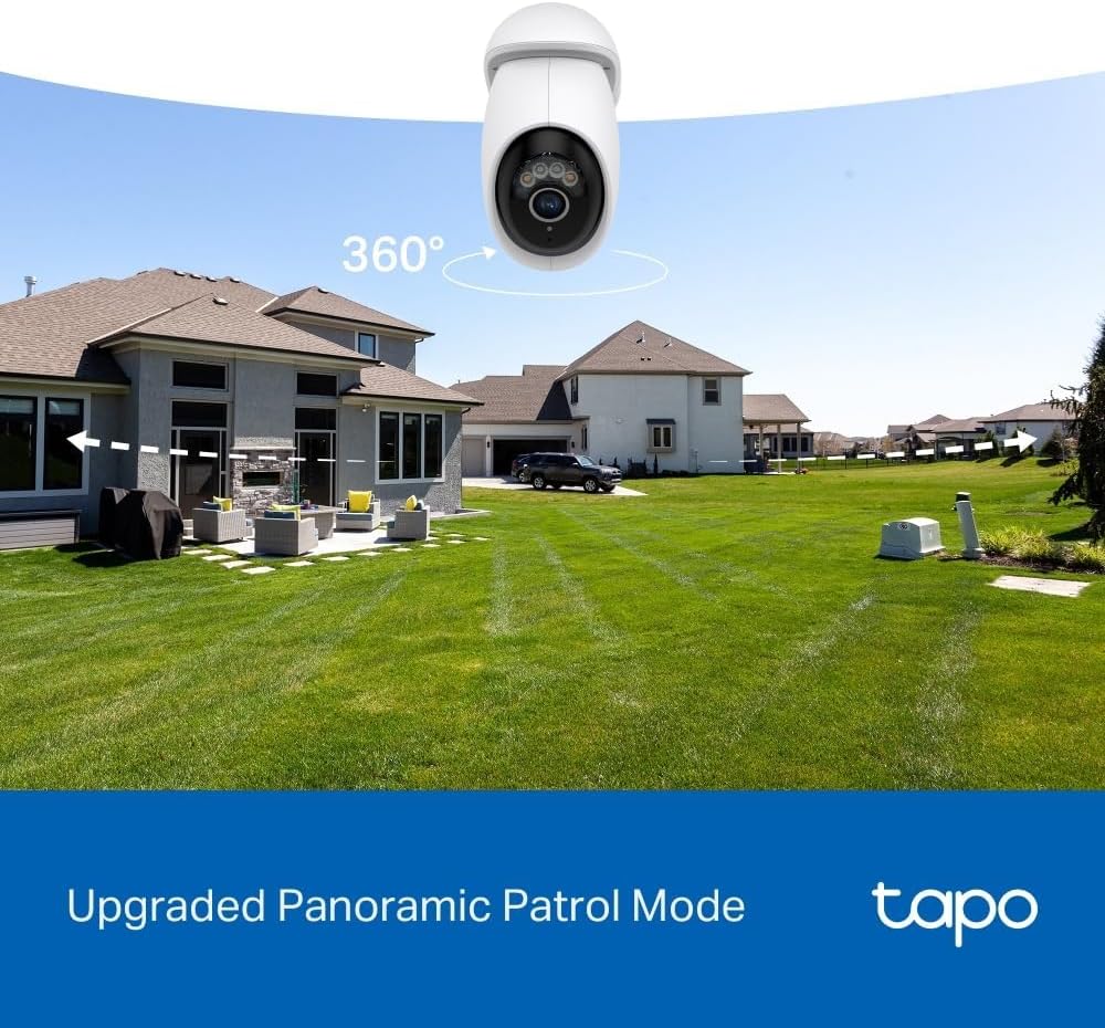 Tapo C211 2K 3MP Pan/Tilt Indoor Camera House Security Camera, WiFi Camera, No Monthly Fee, AI Detection, Dog Camera, Baby Camera Monitor, CCTV, 360° View, Night Vision, Works with Alexa & Google
