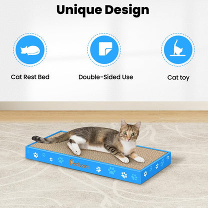Double-Sided Corrugated Cat Scratching Board with Catnip 1PCS