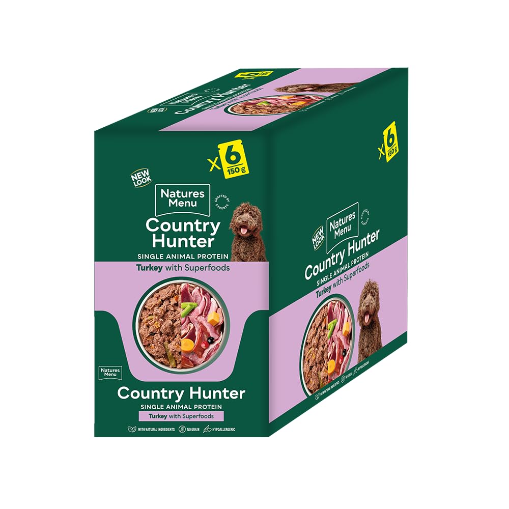 Natures Menu Country Hunter Dog Food Pouch Grass Grazed