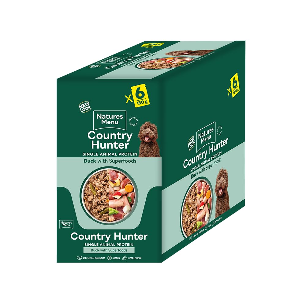 Natures Menu Country Hunter Dog Food Pouch Grass Grazed