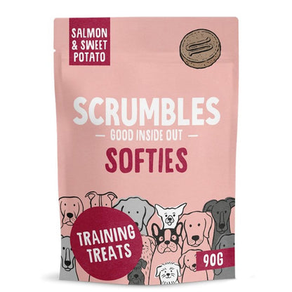 Scrumbles • Dog Treats • Hypoallergenic • Calming • All Lifestages • Turkey • 100g Bag • Gut Friendly Prebiotics • No Added Sugar