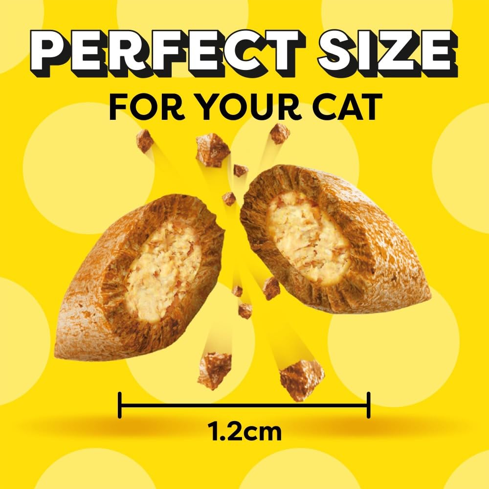 DREAMIES - Cat Treats - 12 x 60g - Multipack Biscuits - Variety Snack Box - 12 Pouches