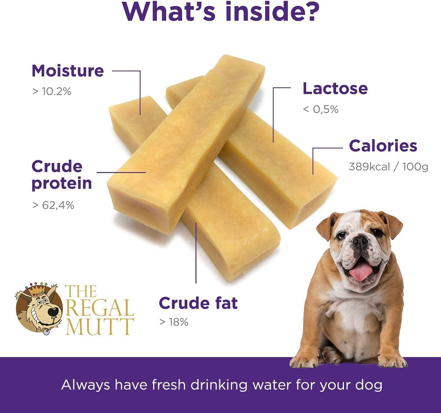 The Regal Mutt - Himalayan Yak Chew - Bag of 2 - Large