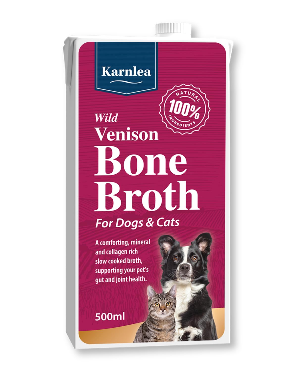 Chicken Bone Broth for Dogs & Cats - Free Range | 100% Real & Natural Liquid Bone Broth for Pets | High in Collagen & Protein for Healthy Joints, Gut, Digestion, Skin & Sickness Recovery