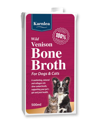 Chicken Bone Broth for Dogs & Cats - Free Range | 100% Real & Natural Liquid Bone Broth for Pets | High in Collagen & Protein for Healthy Joints, Gut, Digestion, Skin & Sickness Recovery