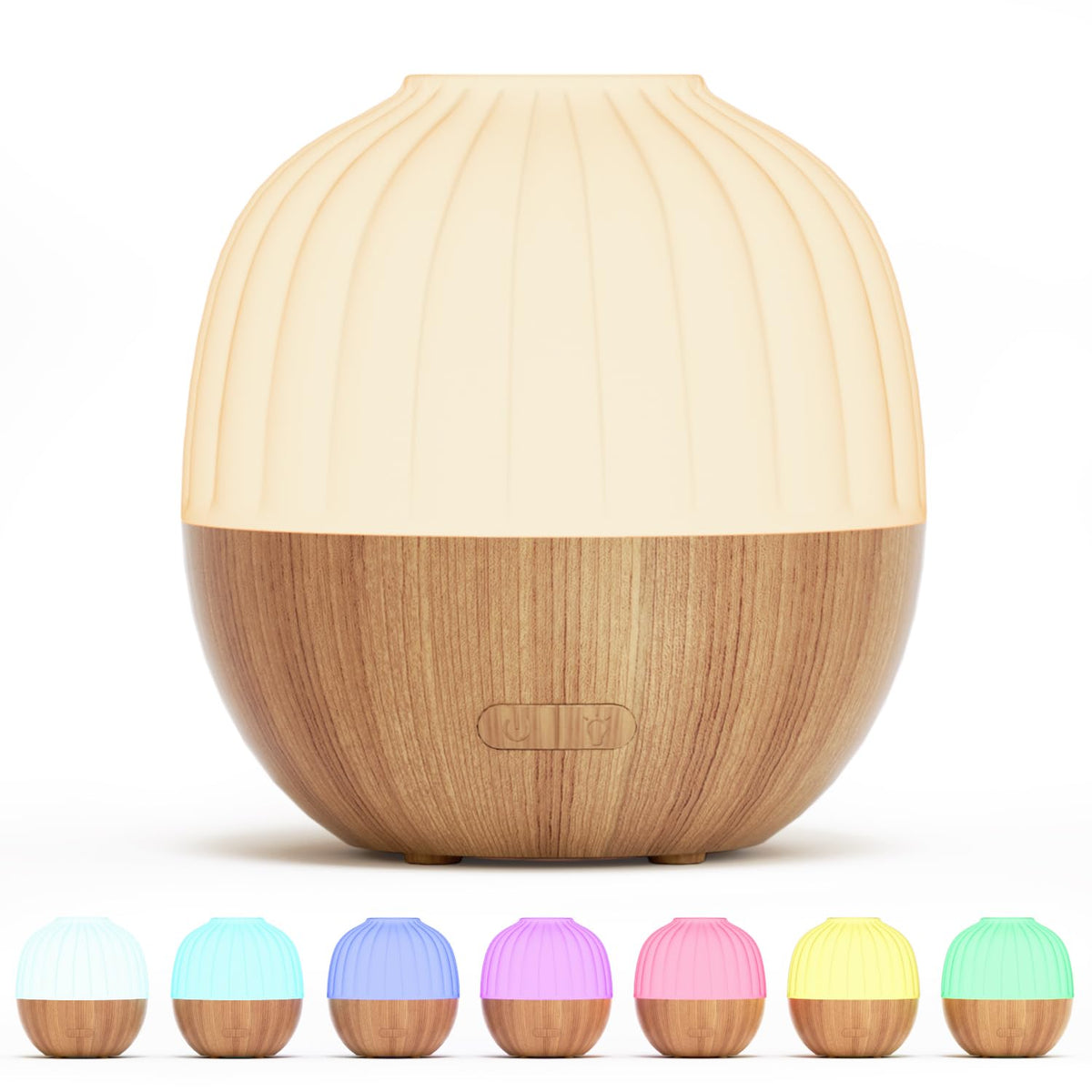 SALKING Essential Oil Diffuser, 100ml Small Aromatherapy Ultrasonic Cool Mist Humidifier with Warm White Lights, Auto Shut-Off Function, for Office Home