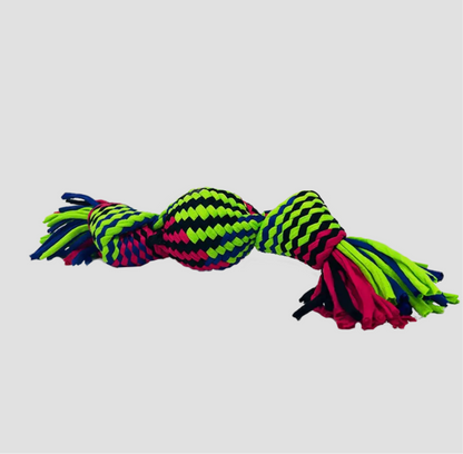 String Rubber Squeaky Rope Tug toy - Sayby’s Sanctuary 