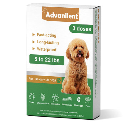 Natural Spot On Flea & Tick Treatment for Medium Dogs 3 Pipettes