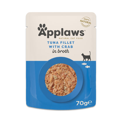 Natural Wet Cat Food Chicken Selection in Broth 12 x 70g Pouches