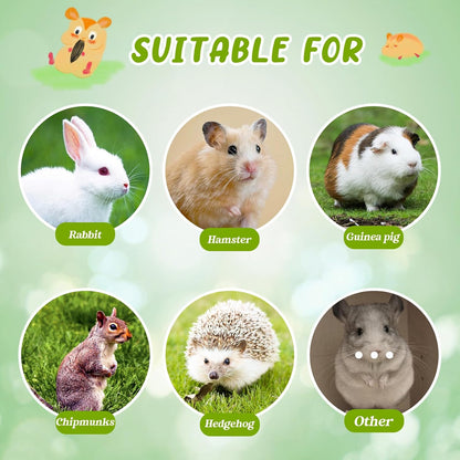 Episkey 22 Pcs Bunny Chew Toys,Natural Timothy Hay Chew Toy for Rabbits, Guinea Pigs, Gerbil, Hamster, Chinchilla Chew Toy for teeth Small Animals MolarTeeth Treats Toys (A)