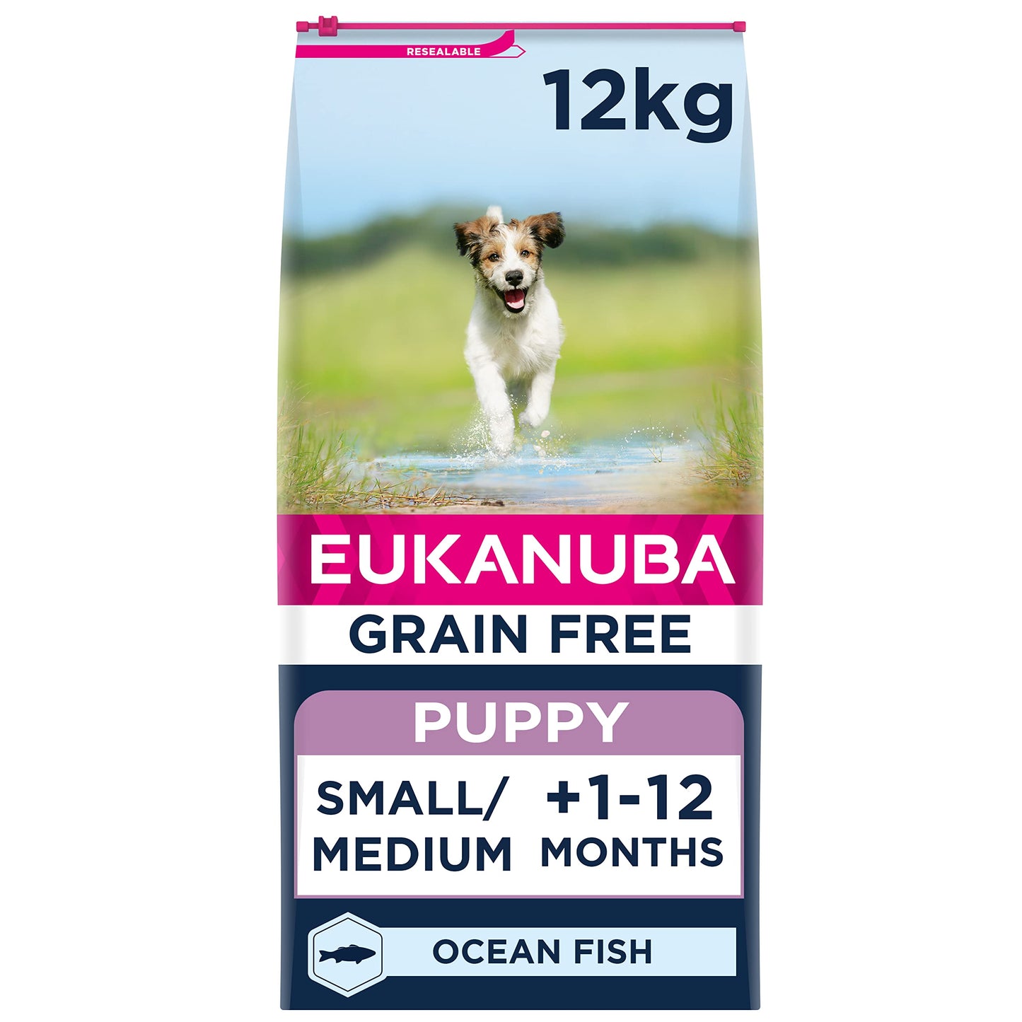 Eukanuba Grain Free Complete Dry Dog Food for Puppy Small and Medium Breeds