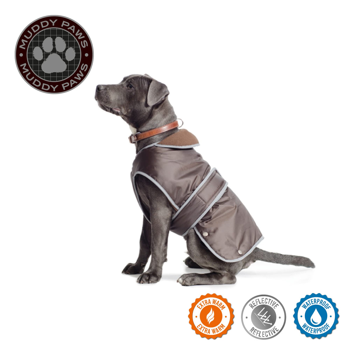Ancol Muddy Paws All Weather Stormguard Coat . Poppy Red.Size Large ( Length 50cm, up to 79cm girth)