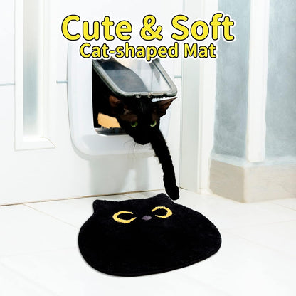 Bath Mat - Black Cat Bathroom Mat - 50 X 56 cm