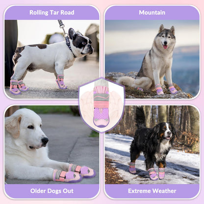 Breathable Dog Boots Paw Protector 2pcs