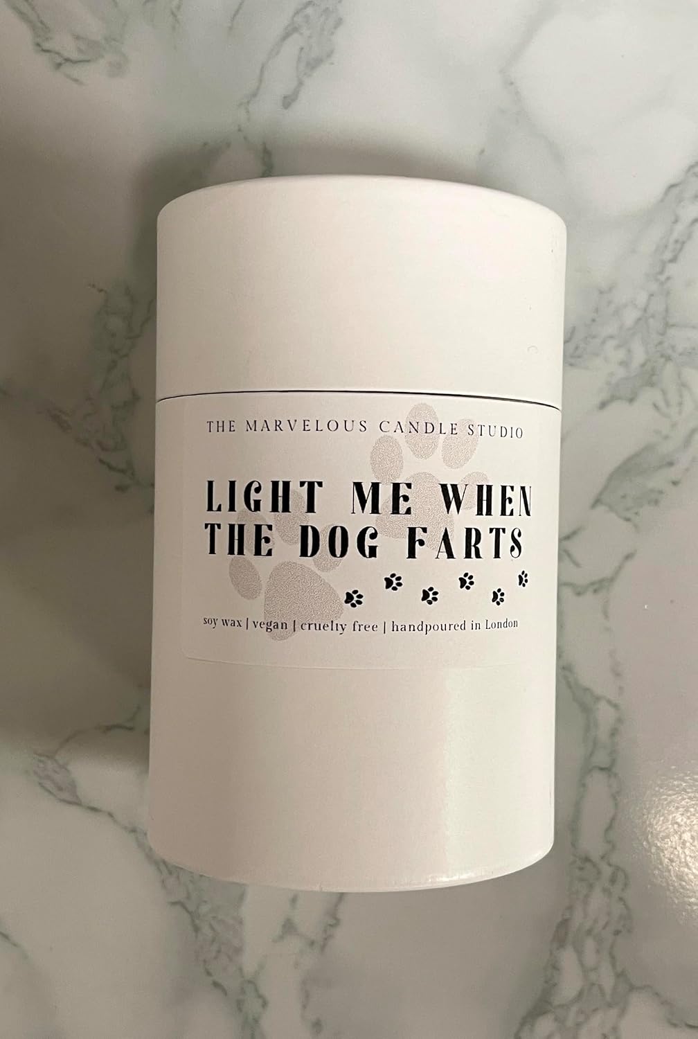 Dog Fart Buster Scented Soy Candle | Funny Pet Lover Gift | Vegan Home Fragrance | Gag Gift for Animal Parents | Novelty Odor Eliminator Candle - (Dog Farts)