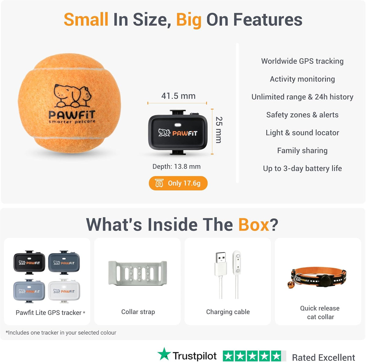 Pawfit Lite 4G GPS Cat Tracker