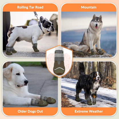 Breathable Dog Boots Paw Protector 2pcs