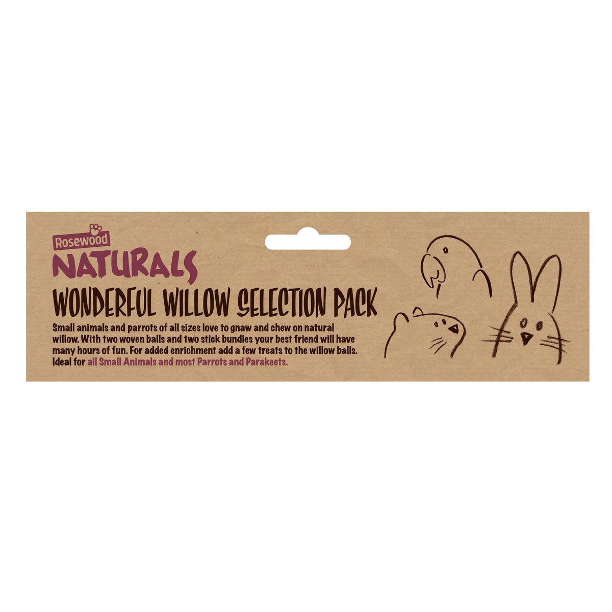 Rosewood Naturals Trio of Fun Balls (3pcs) Small Animal Toys