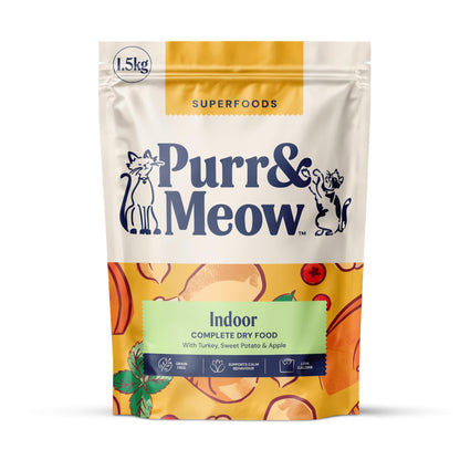 Senior Cat Superfood Complete Dry Cat Food, Turkey, 1.5kg