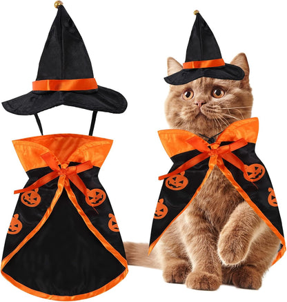 Halloween Pet Costume Cat Wizard Costume Funny Wizard Cat Clothes