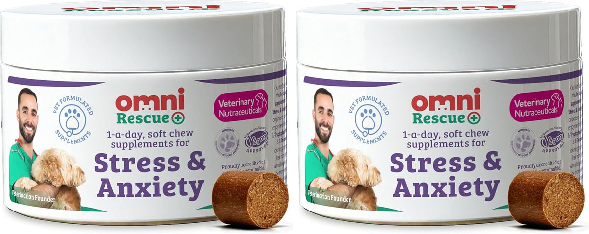 Omni Dog Daily Calming Supplement – Vet-approved and Hypoallergenic Chews
