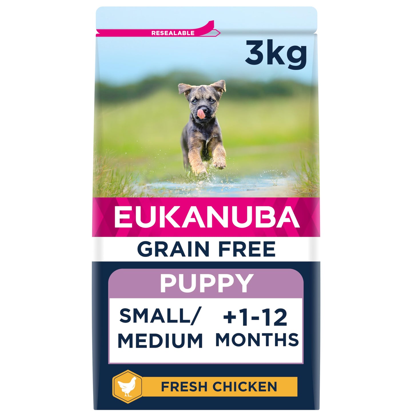 Eukanuba Grain Free Complete Dry Dog Food for Puppy Small and Medium Breeds