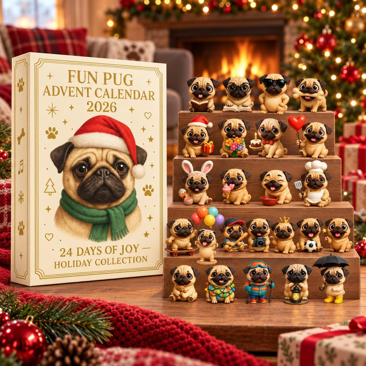 Animal Christmas Advent Calendar 2026, 3D Pets Advent Calendar