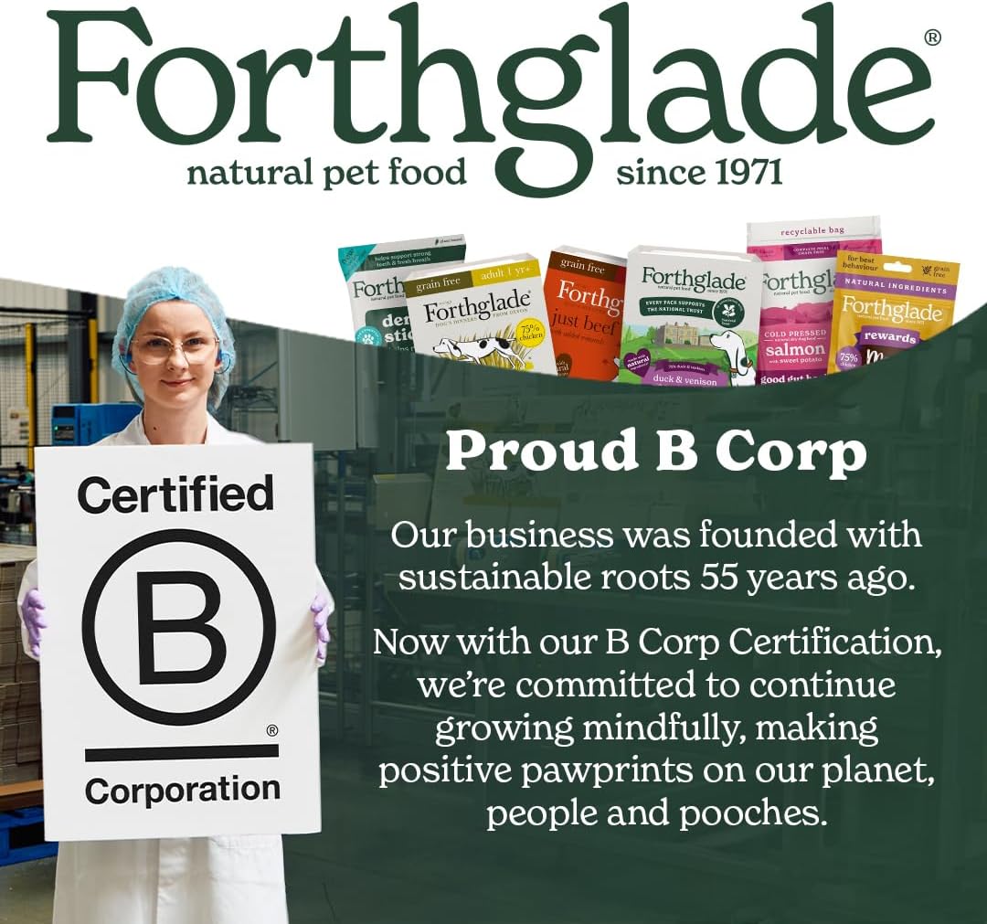 Forthglade Dry Dog Food, Lightly Baked, (6kg), Hypoallergenic and Grain Free Dog Food, Adult 1 Year +, Chicken With Sweet Potato, Complete and Balanced Meal, 50% Single Source Protein