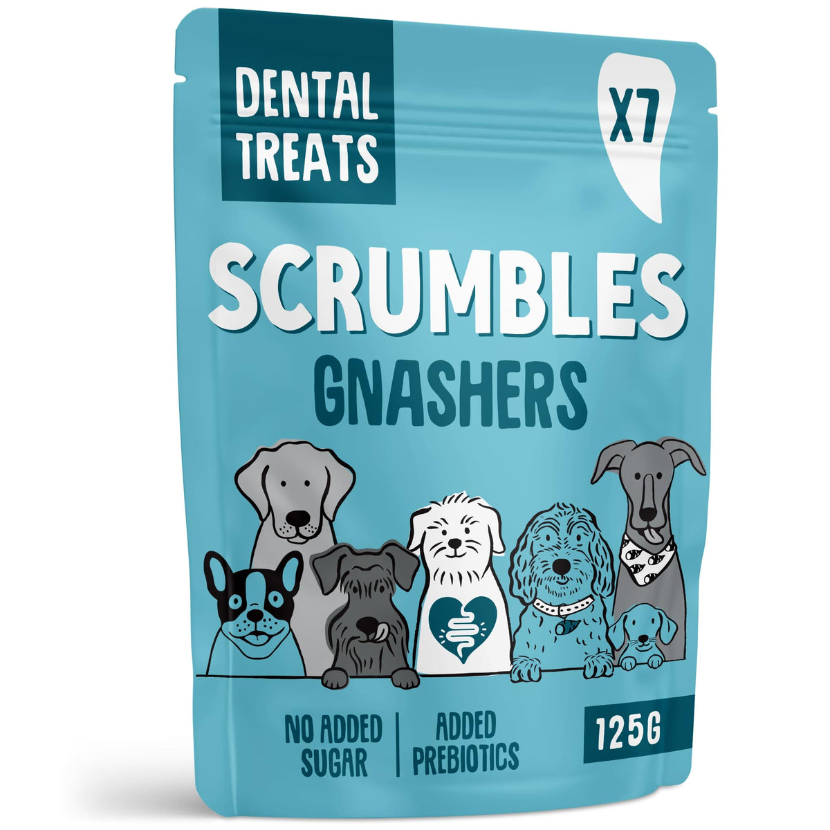 Scrumbles • Dog Treats • Hypoallergenic • Calming • All Lifestages • Turkey • 100g Bag • Gut Friendly Prebiotics • No Added Sugar