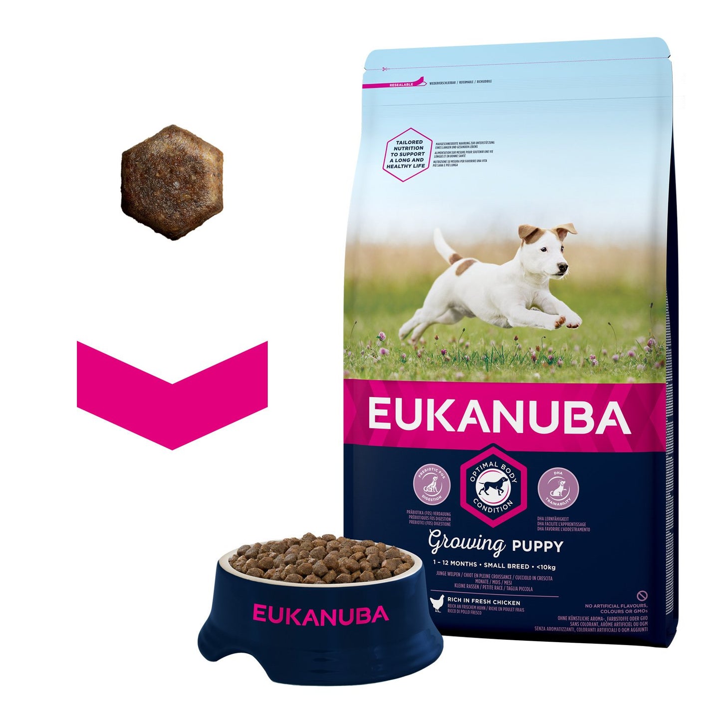 Eukanuba Grain Free Complete Dry Dog Food for Puppy Small and Medium Breeds