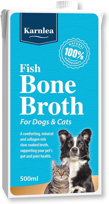 Chicken Bone Broth for Dogs & Cats - Free Range | 100% Real & Natural Liquid Bone Broth for Pets | High in Collagen & Protein for Healthy Joints, Gut, Digestion, Skin & Sickness Recovery