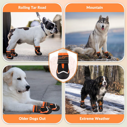 Breathable Dog Boots Paw Protector 2pcs
