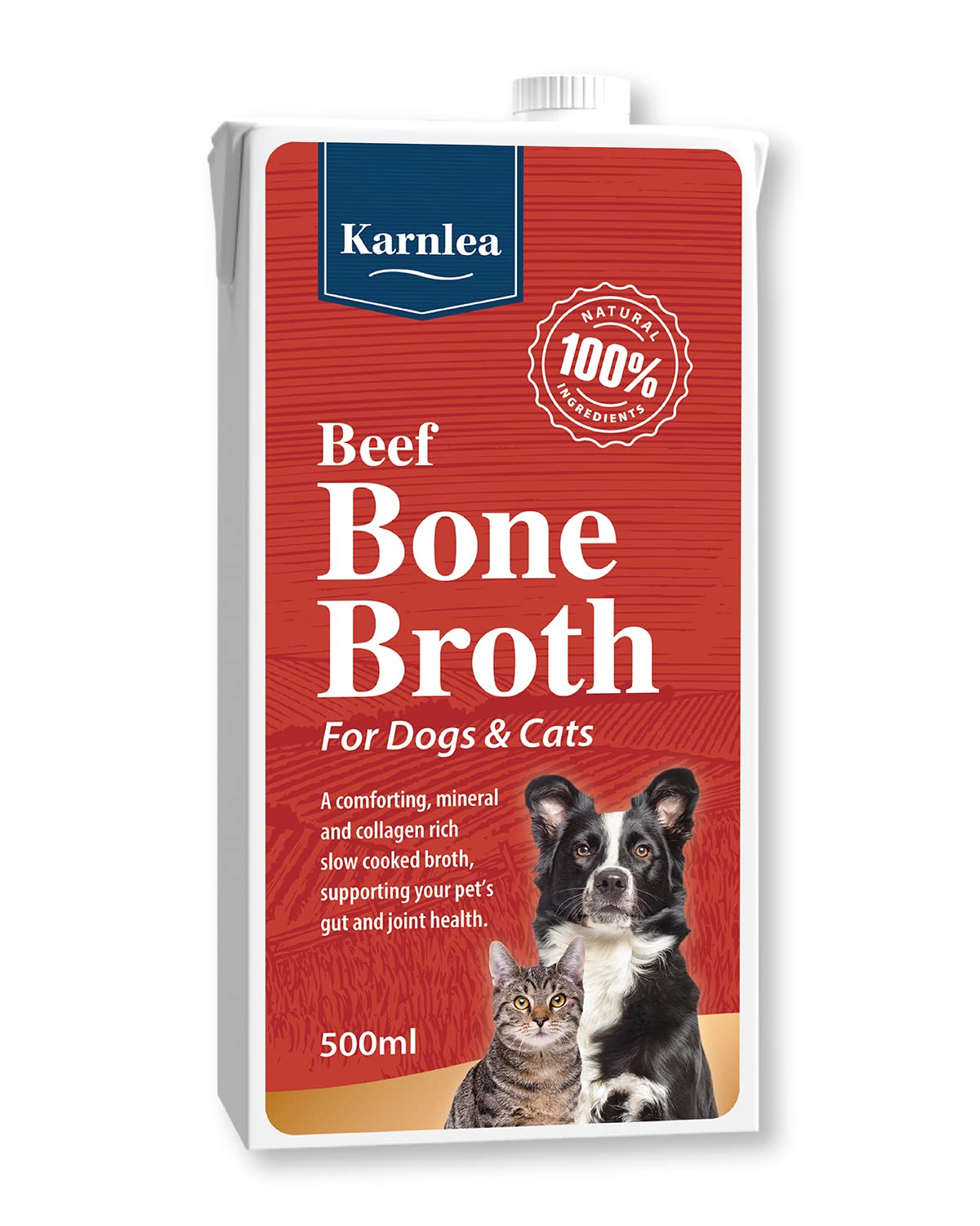 Chicken Bone Broth for Dogs & Cats - Free Range | 100% Real & Natural Liquid Bone Broth for Pets | High in Collagen & Protein for Healthy Joints, Gut, Digestion, Skin & Sickness Recovery