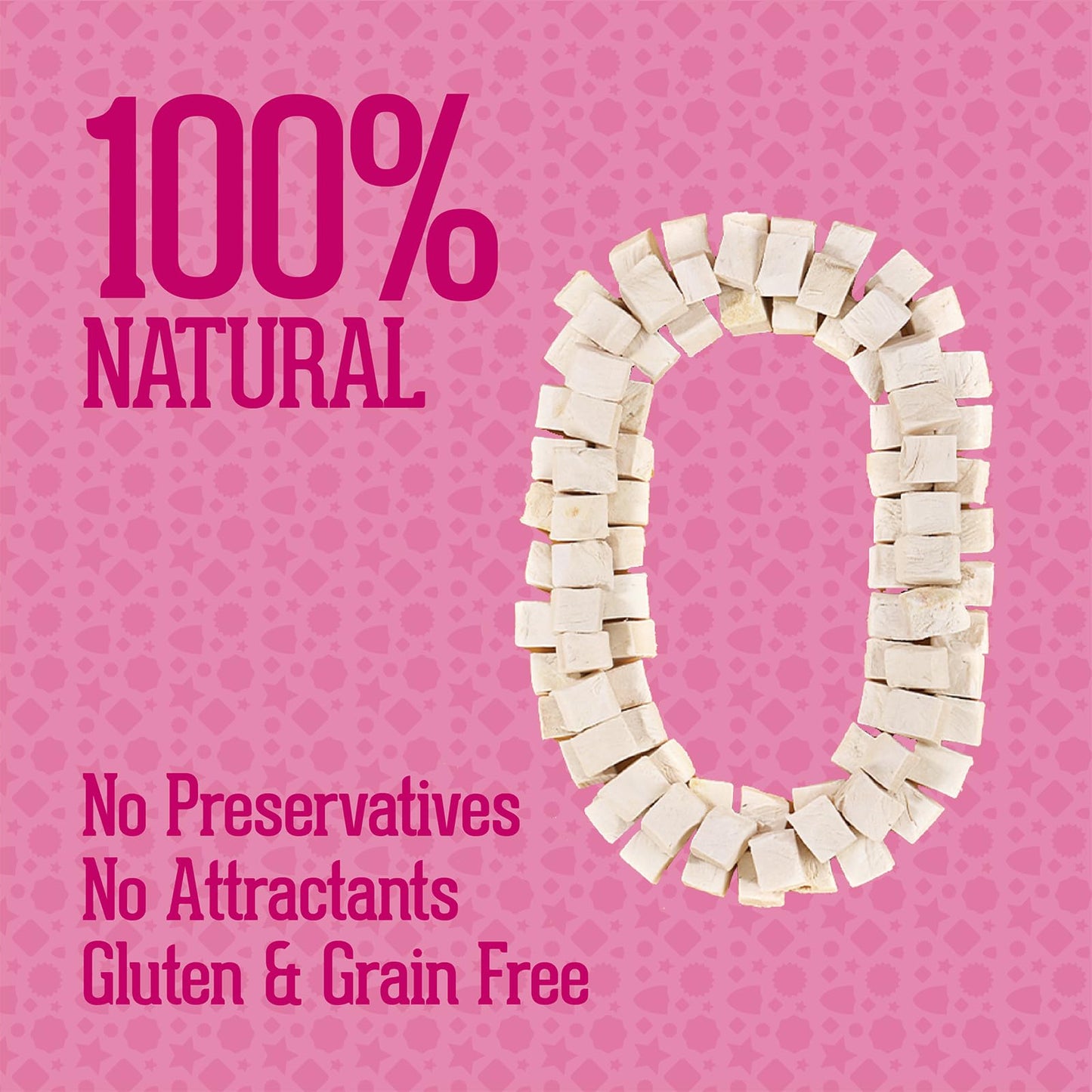 PACK’N PRIDE Freeze Dried Cat Treats, 4 Pack*30g=120g for Indoor Cats with Natural Chicken Breast Meat, Grain-Free, Low-fat Cat Snacks