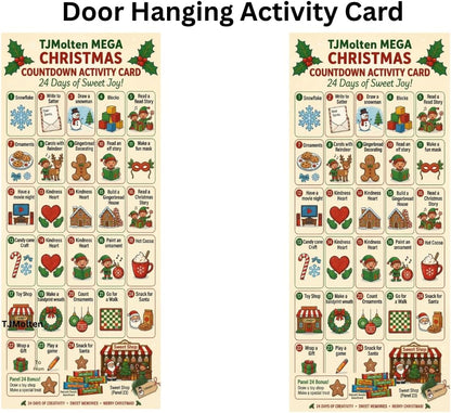 Sweets Advent Calendar 2026 - Retro sweets adventcalendar | Countdown to Christmas selections sweets | Gluten Free Advent Calendar for Kids Men Women 220 g & TJMolten activity card (swizels advent)