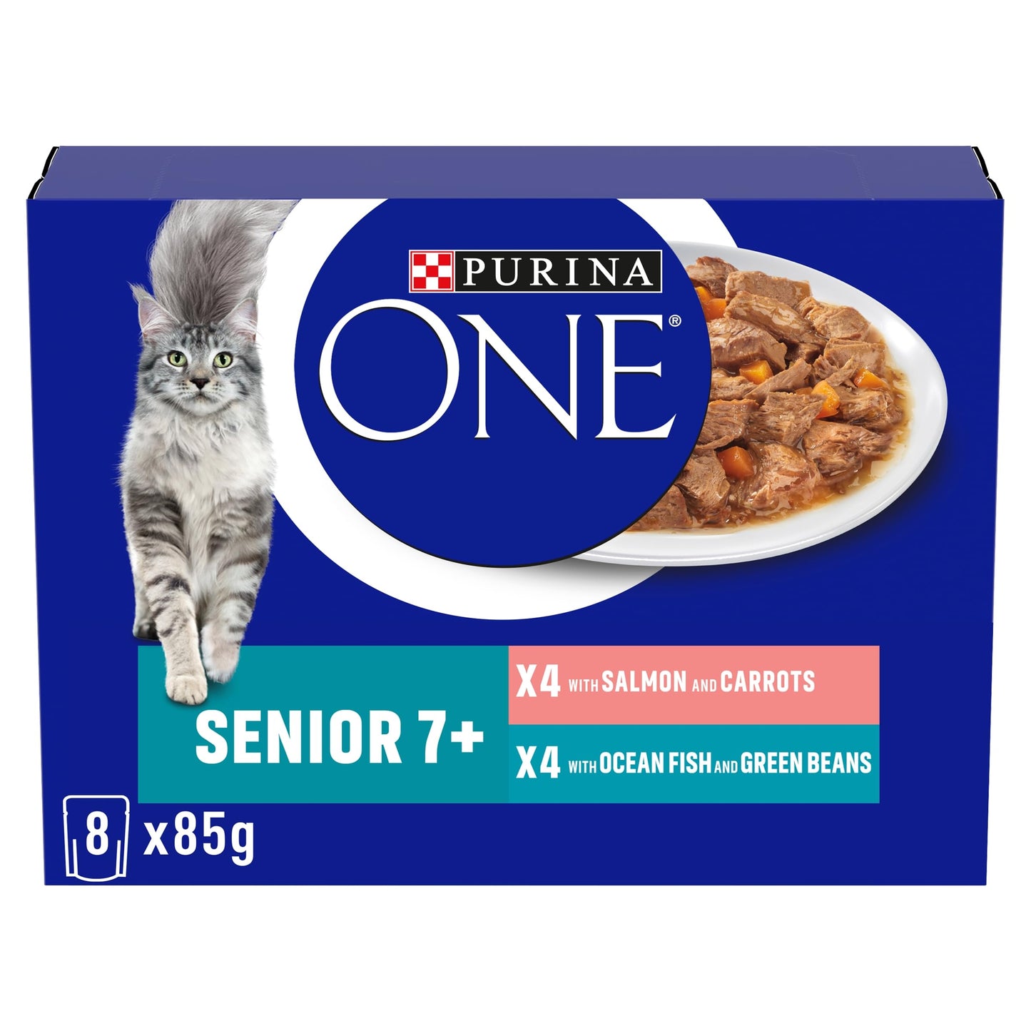 PURINA ONE Adult Cat Food Mini Fillets in Gravy 40 x 85g