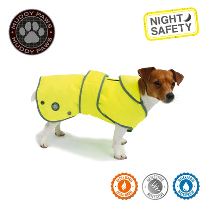 Ancol Muddy Paws All Weather Stormguard Coat . Poppy Red.Size Large ( Length 50cm, up to 79cm girth)