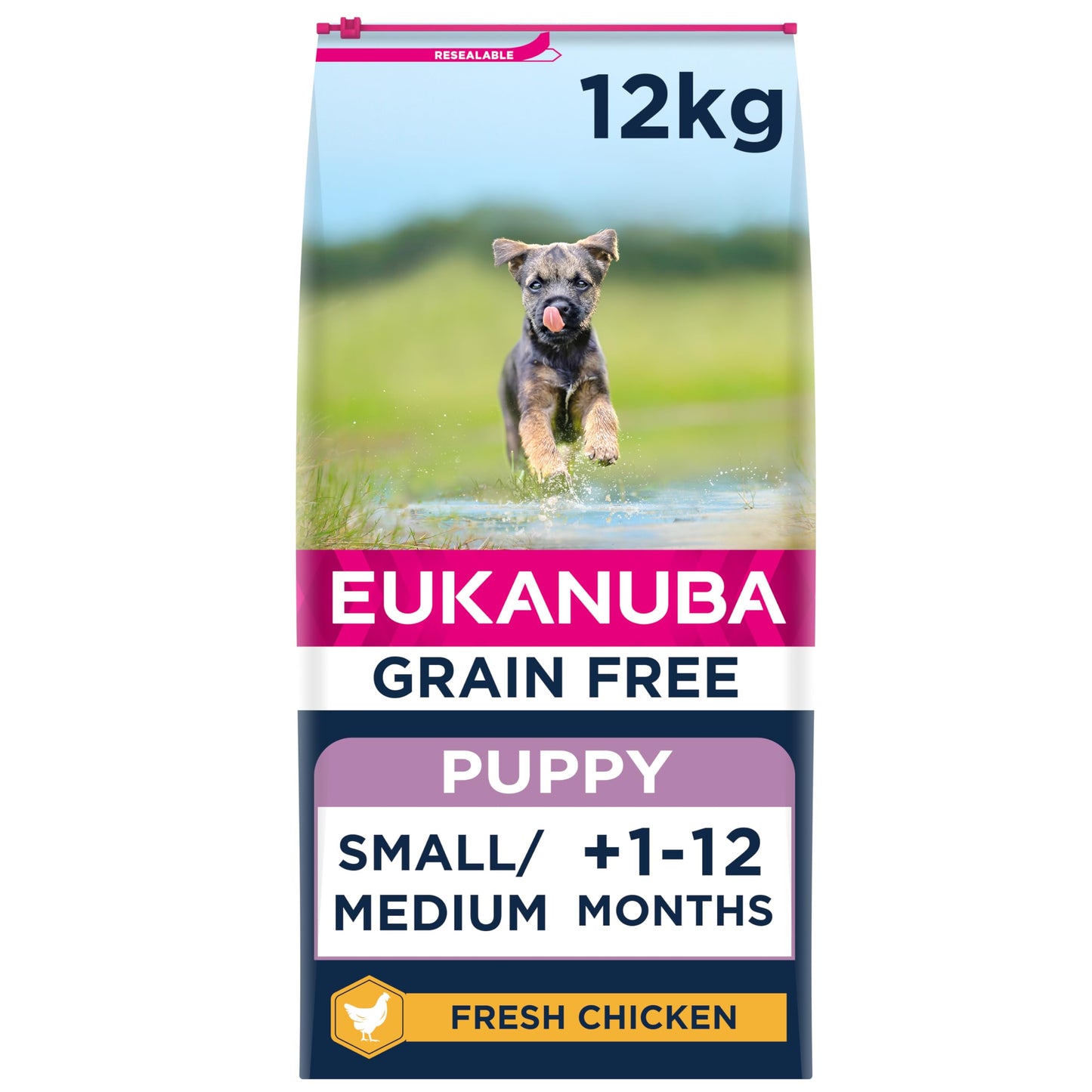 Eukanuba Grain Free Complete Dry Dog Food for Puppy Small and Medium Breeds