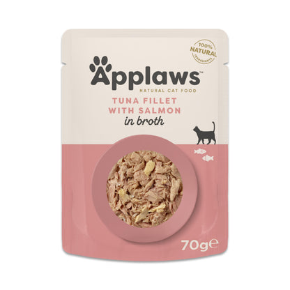 Natural Wet Cat Food Chicken Selection in Broth 12 x 70g Pouches