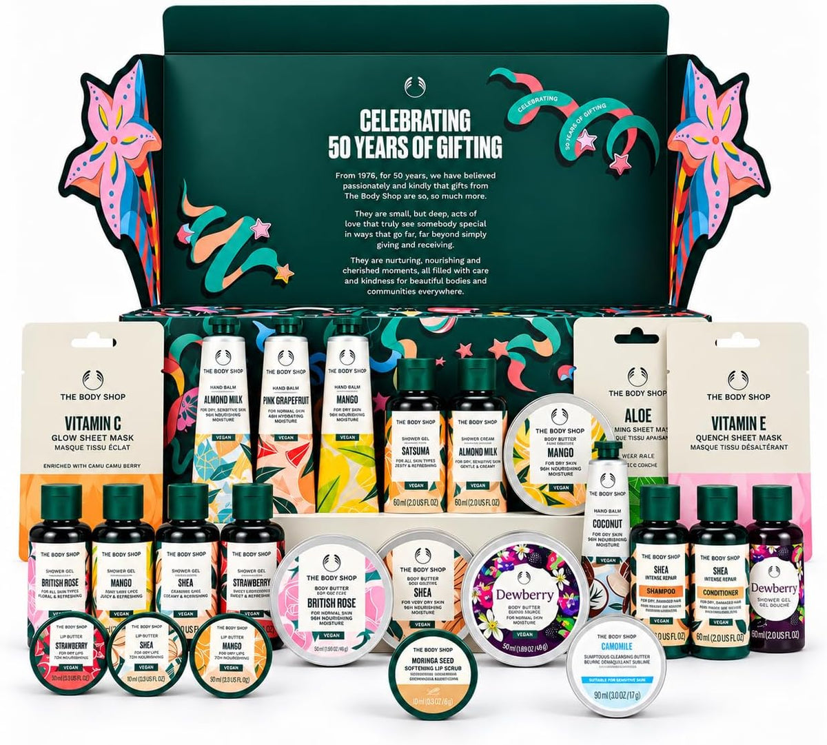 The Body Shop Classic 24-Piece Beauty Advent Calendar (Worth Over £120)