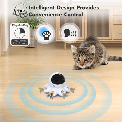 2-in-1 Interactive Automatic Cat Toy