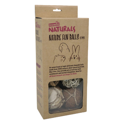Rosewood Naturals Trio of Fun Balls (3pcs) Small Animal Toys