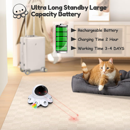 2-in-1 Interactive Automatic Cat Toy