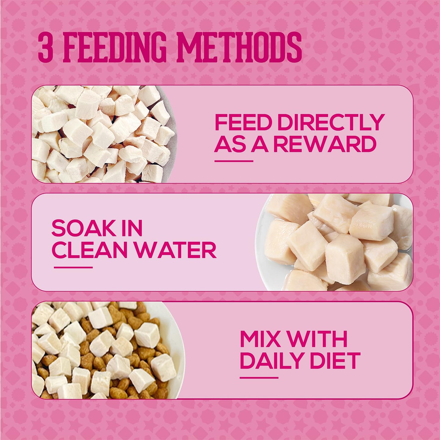 PACK’N PRIDE Freeze Dried Cat Treats, 4 Pack*30g=120g for Indoor Cats with Natural Chicken Breast Meat, Grain-Free, Low-fat Cat Snacks