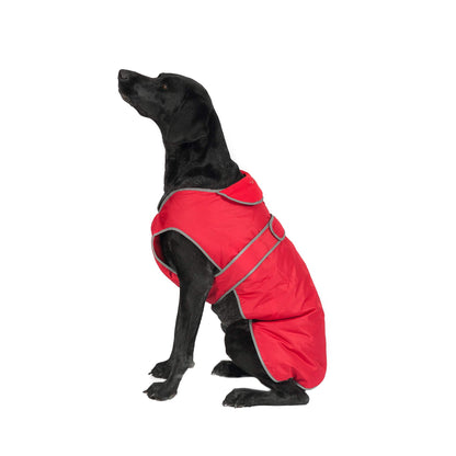 Ancol Muddy Paws All Weather Stormguard Coat . Poppy Red.Size Large ( Length 50cm, up to 79cm girth)