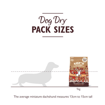Natural Adult Dry Dog Food Beef Stew with Ancient Grains 1kg