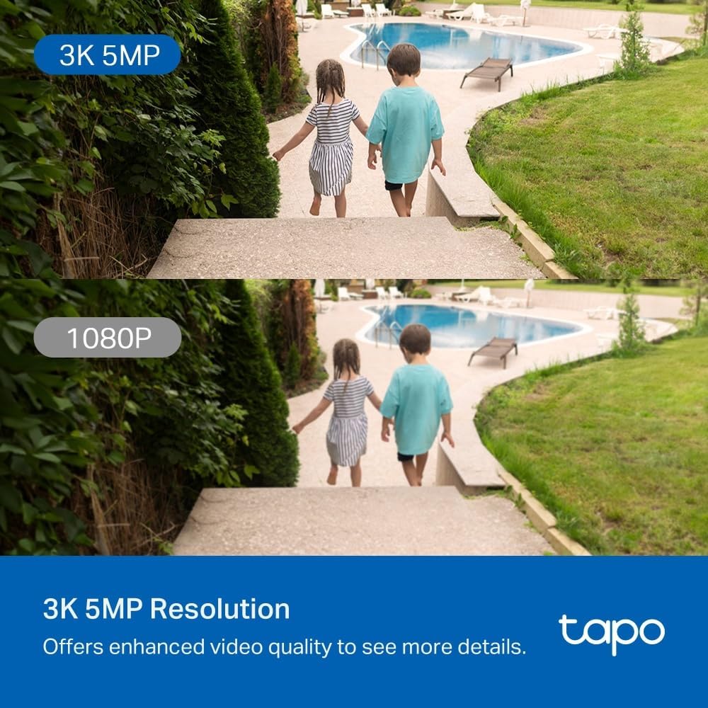 Tapo TC40 Pan/Tilt Smart Security Outdoor Camera, Full HD, 360° Smart Person Detection Motion Tracking, Color Night Vision, WiFi Camera No Monthly Fee, Two-Way Talk, IP65, Works with Alexa & Google